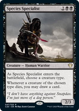 🔥 Species Specialist Commander 2020
